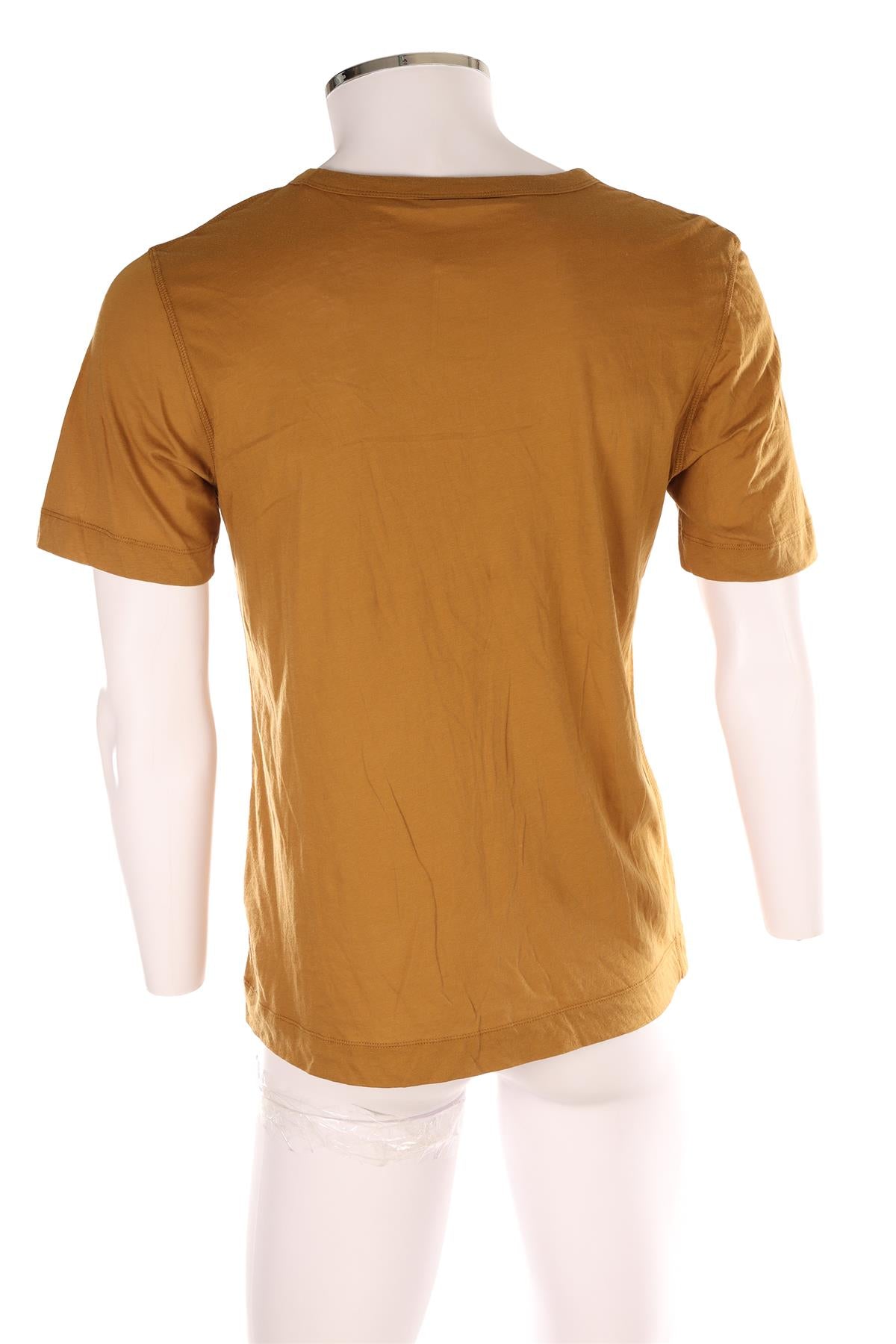 DRIES VAN NOTEN TAN MEN'S COTTON T-SHIRT MEDIUM