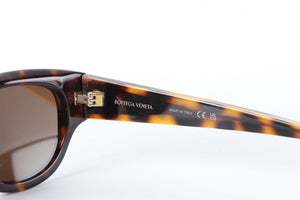BOTTEGA VENETA BROWN CAT EYE ACETATE SUNGLASSES
