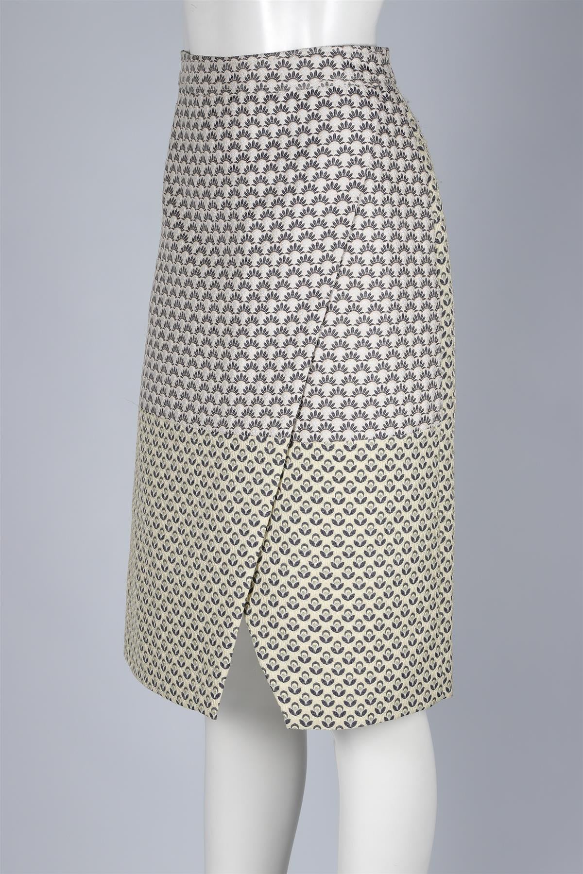 J CREW MULTI WOOL MIDI SKIRT US 10 UK 14
