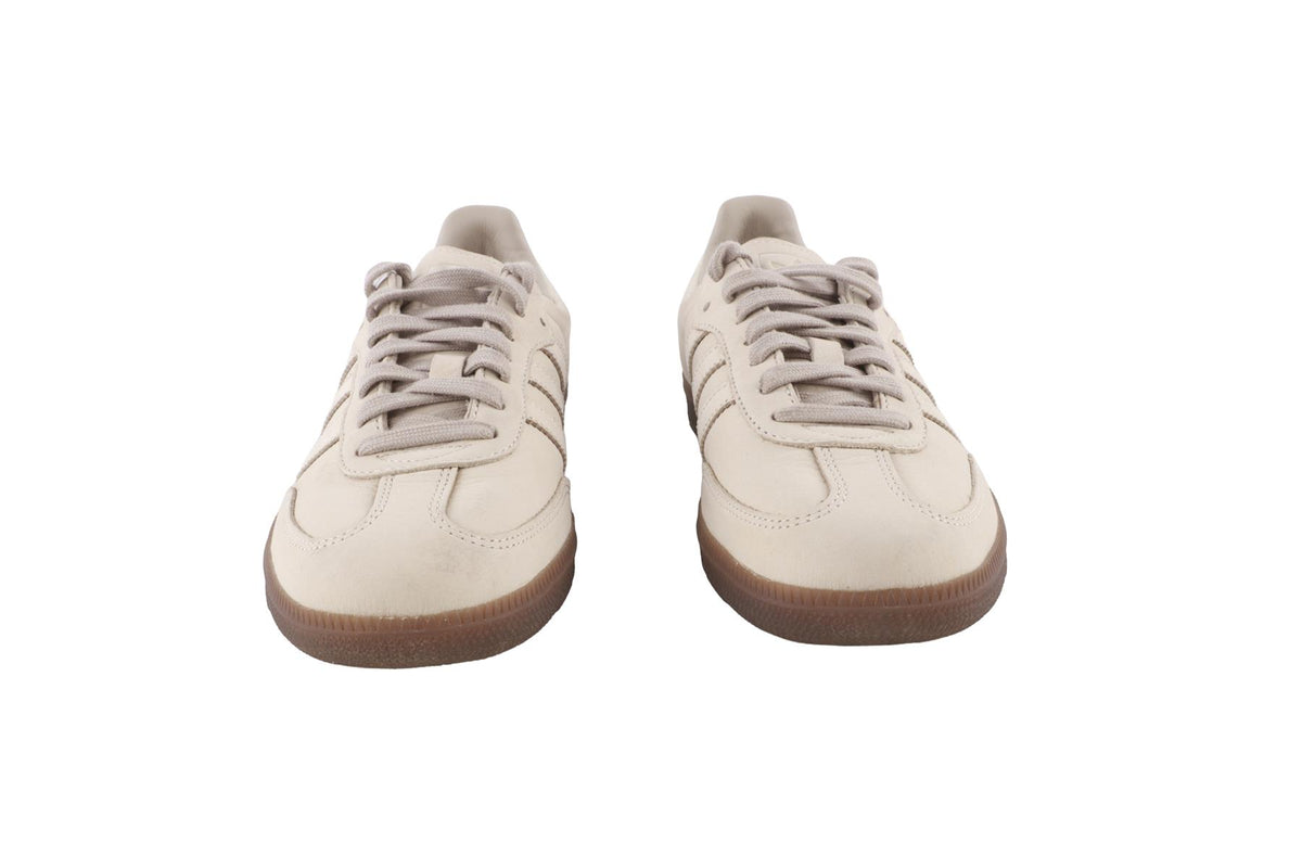ADIDAS GREY SAMBA ALUMINA/LIGHT BROWN/GUM SNEAKERS EU 38 2/3 UK 5.5 US 6