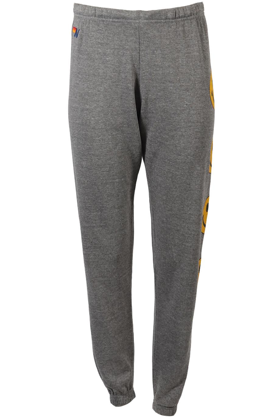 AVIATOR NATION COTTON BLEND TRACK PANTS SMALL