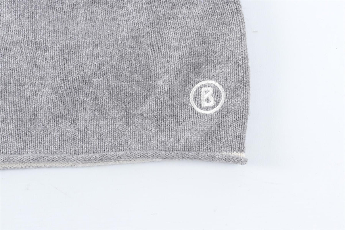 BOGNER GREY MEN'S CASHMERE BEANIE MEDIUM