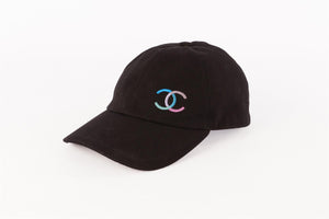 CHANEL BLACK COTTON BASEBALL CAP ONE SIZE