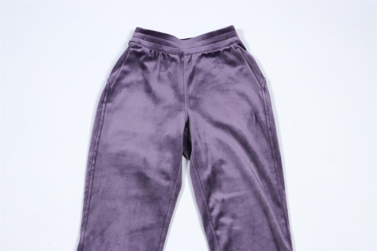 LULULEMON PURPLE VELVET PANTS XX-SMALL