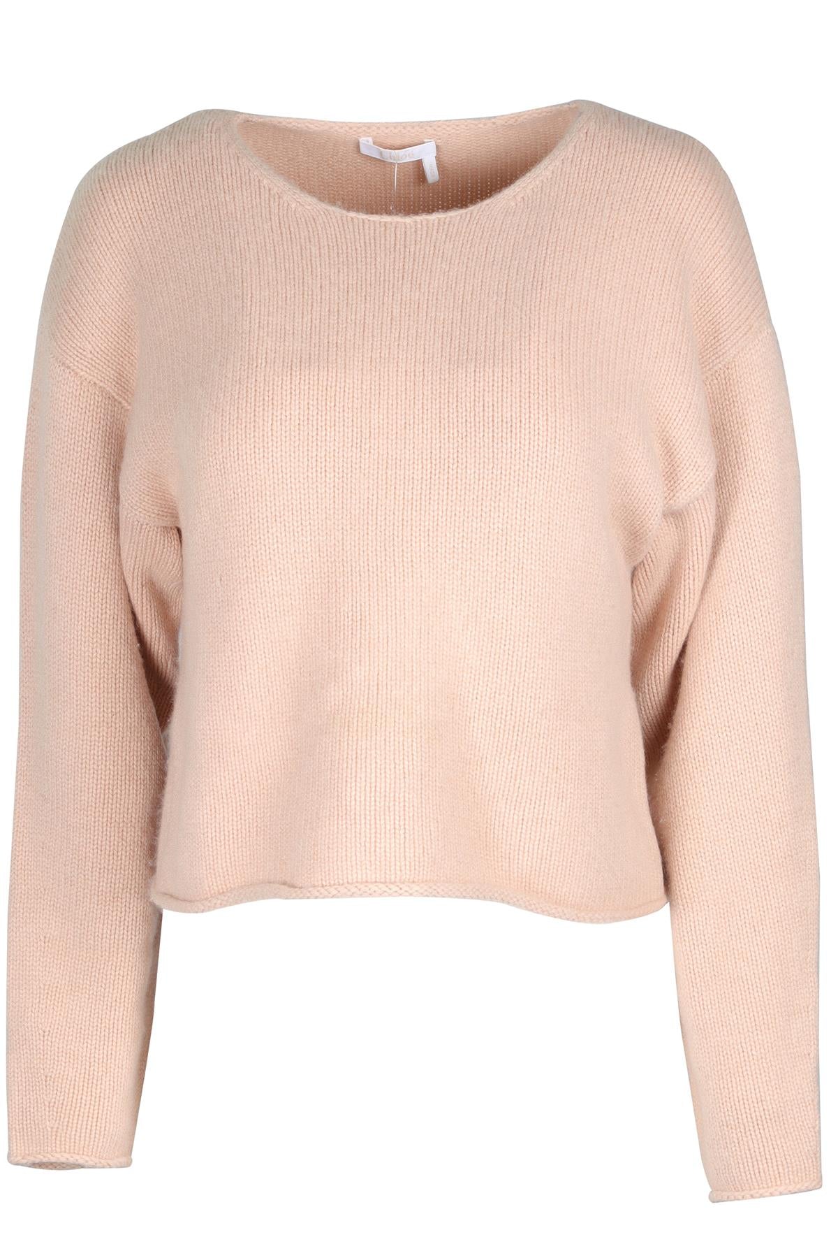 CHLOÉ PINK CASHMERE SWEATER XSMALL