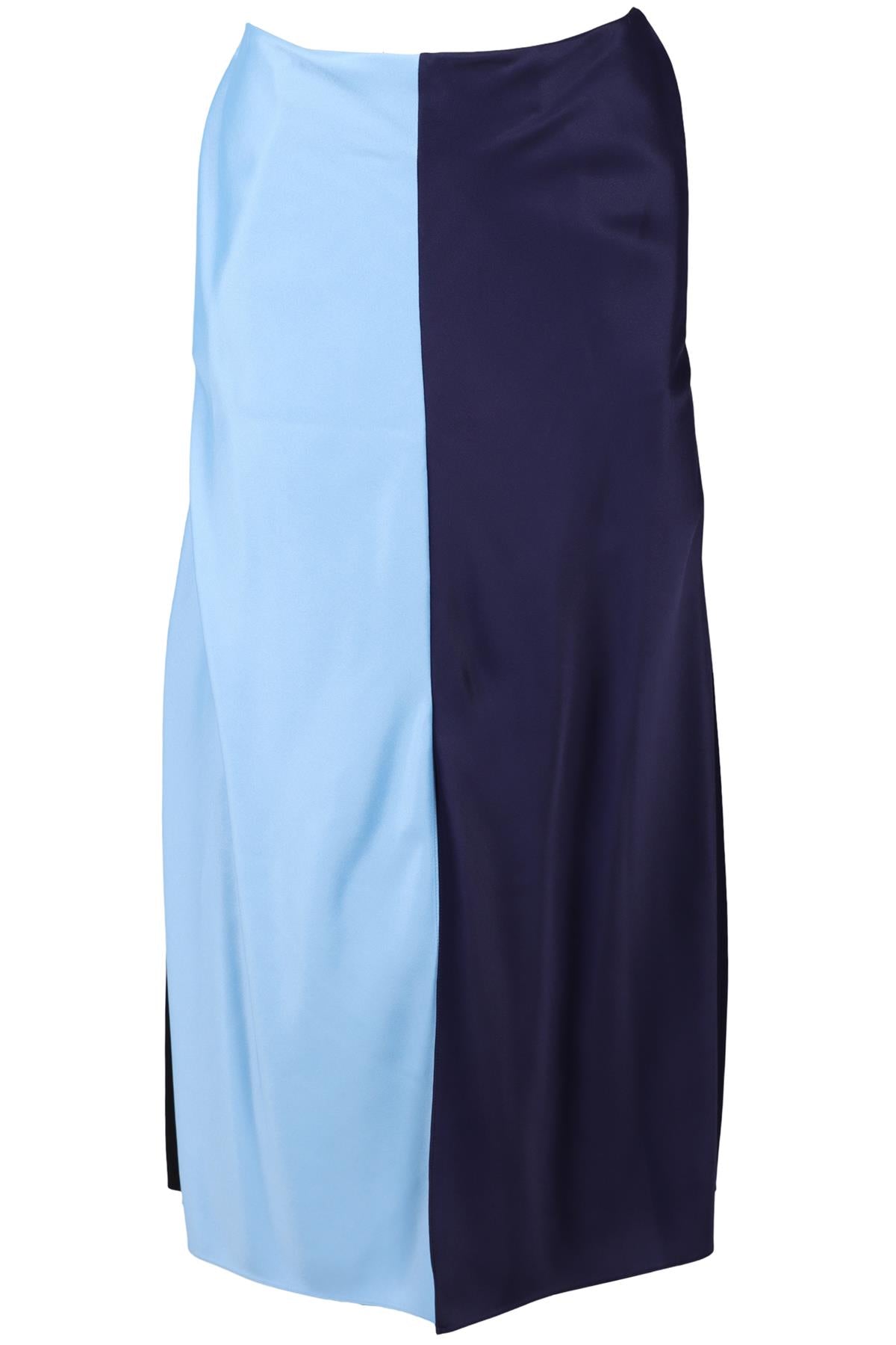 JONATHAN SAUNDERS BLUE SATIN SKIRT IT 42 UK 10