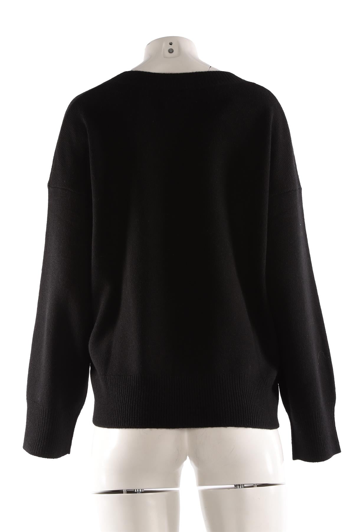 MAX & MOI BLACK WOOL SWEATER MEDIUM