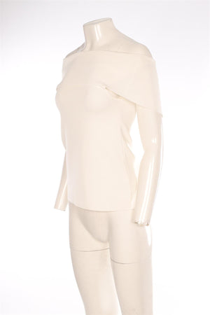 OSMAN IVORY KNIT TOP XSMALL