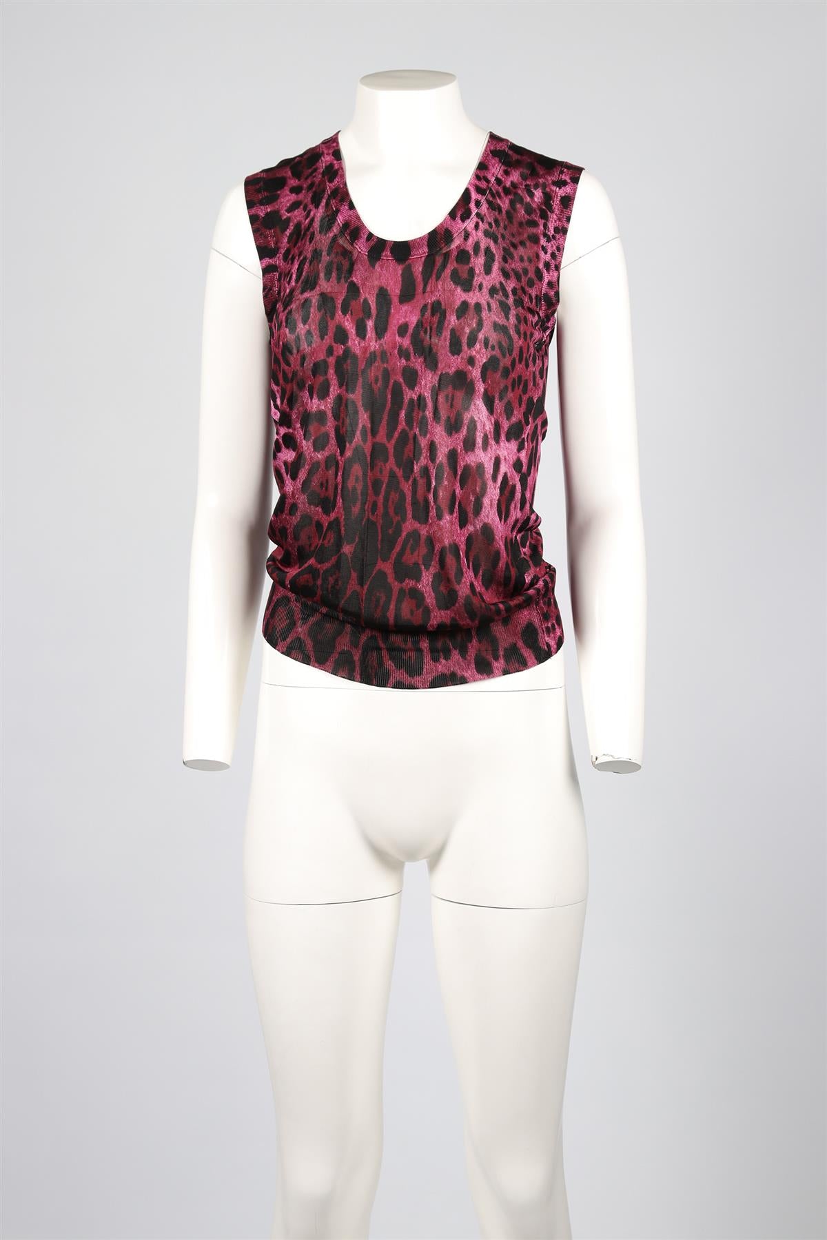 DOLCE & GABANNA PINK KNIT TOP IT 40 UK 8