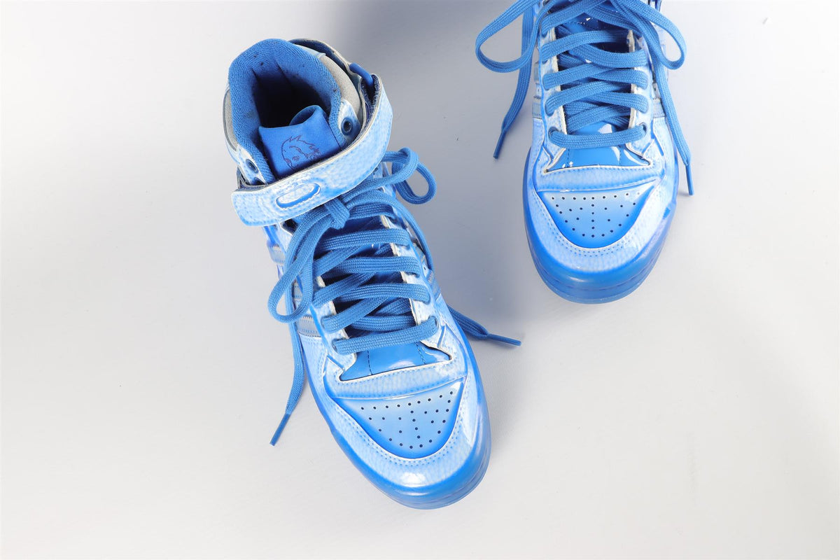 ADIDAS + JEREMY SCOTT FORUM DIPPED BLUE SNEAKERS EU 37 ⅓, UK 4.5, US 5