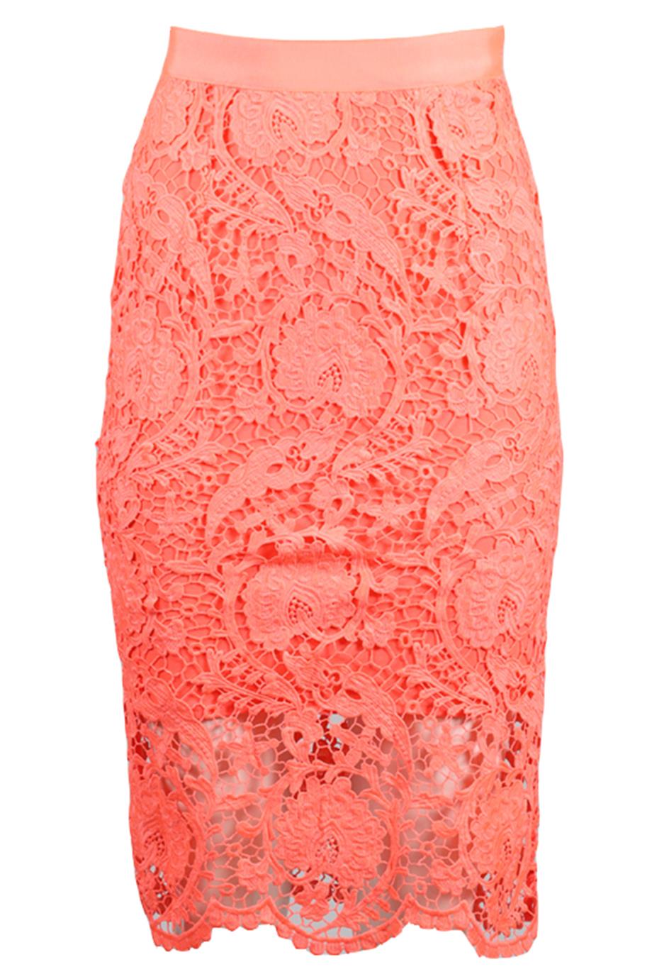 MIGUELINA CROCHET MIDI SKIRT XSMALL