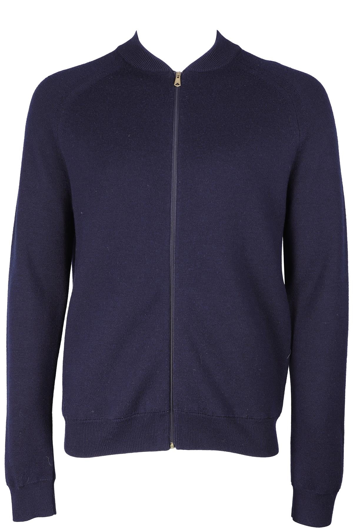 PAUL SMITH NAVY MEN'S WOOL CARDIGAN SMALL