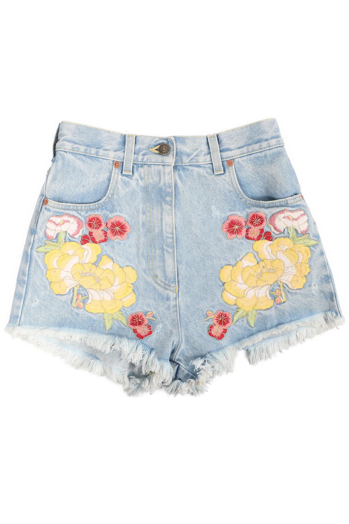 GUCCI HIGH RISE DENIM SHORTS W25 UK 6-8