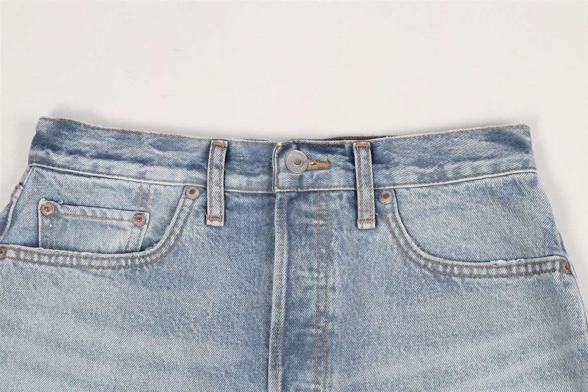 RE/DONE HIGH RISE DENIM SHORTS W27 UK 8-10