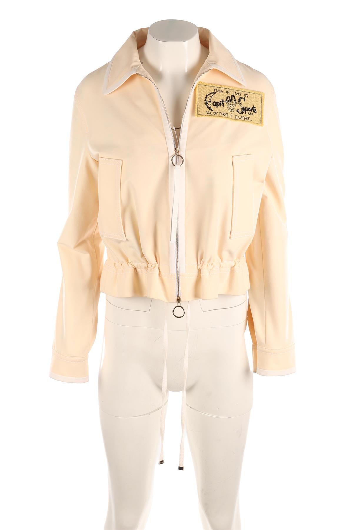 EMILIO PUCCI CREAM SILK JACKET IT 38 UK 6
