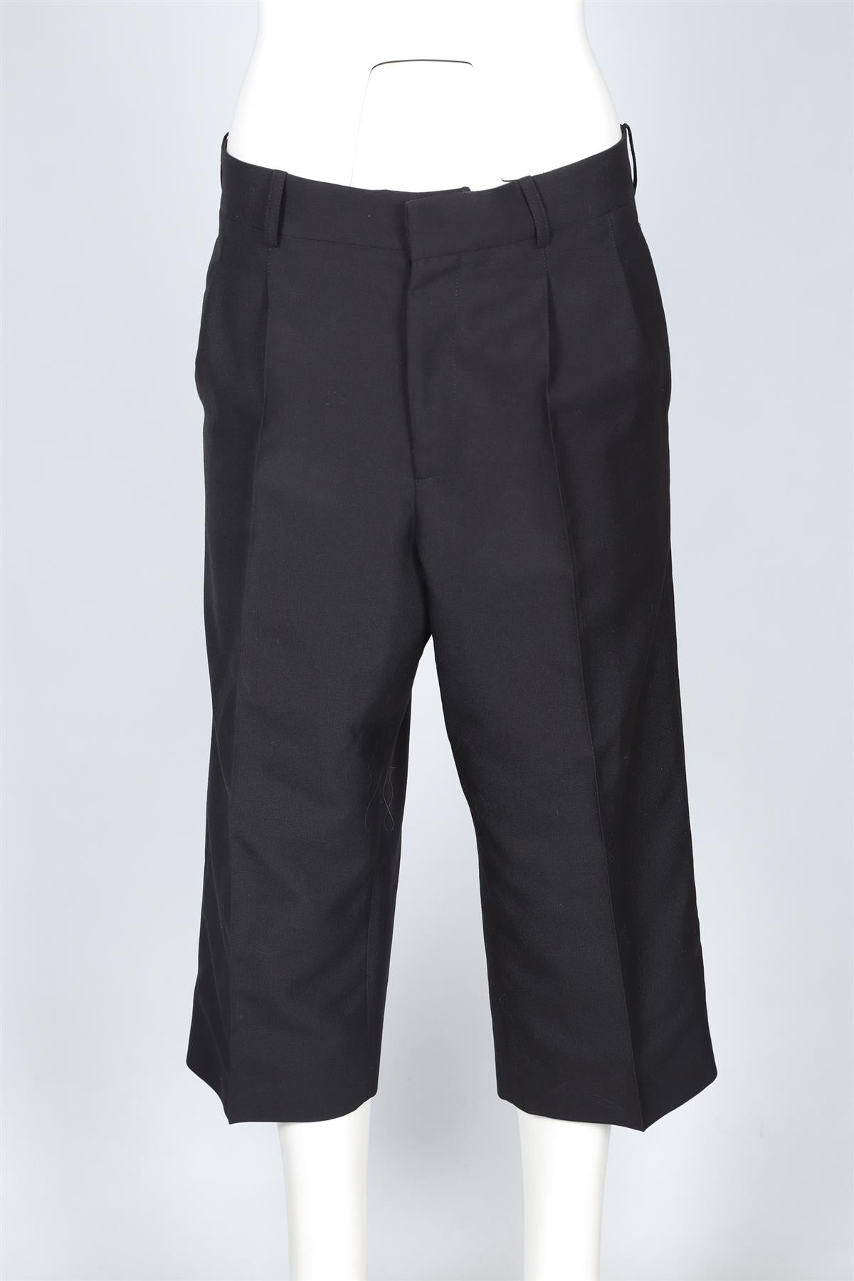 VICTORIA BECKHAM BLACK WOOL CULOTTES UK 14
