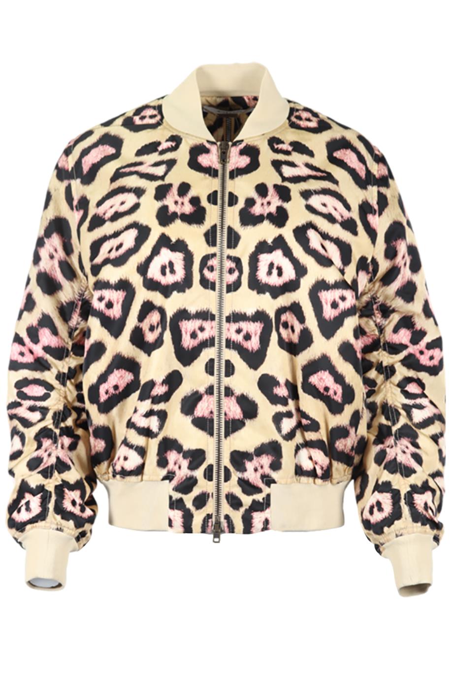 GIVENCHY LEOPARD PRINT SHELL BOMBER JACKET FR 36 UK 8