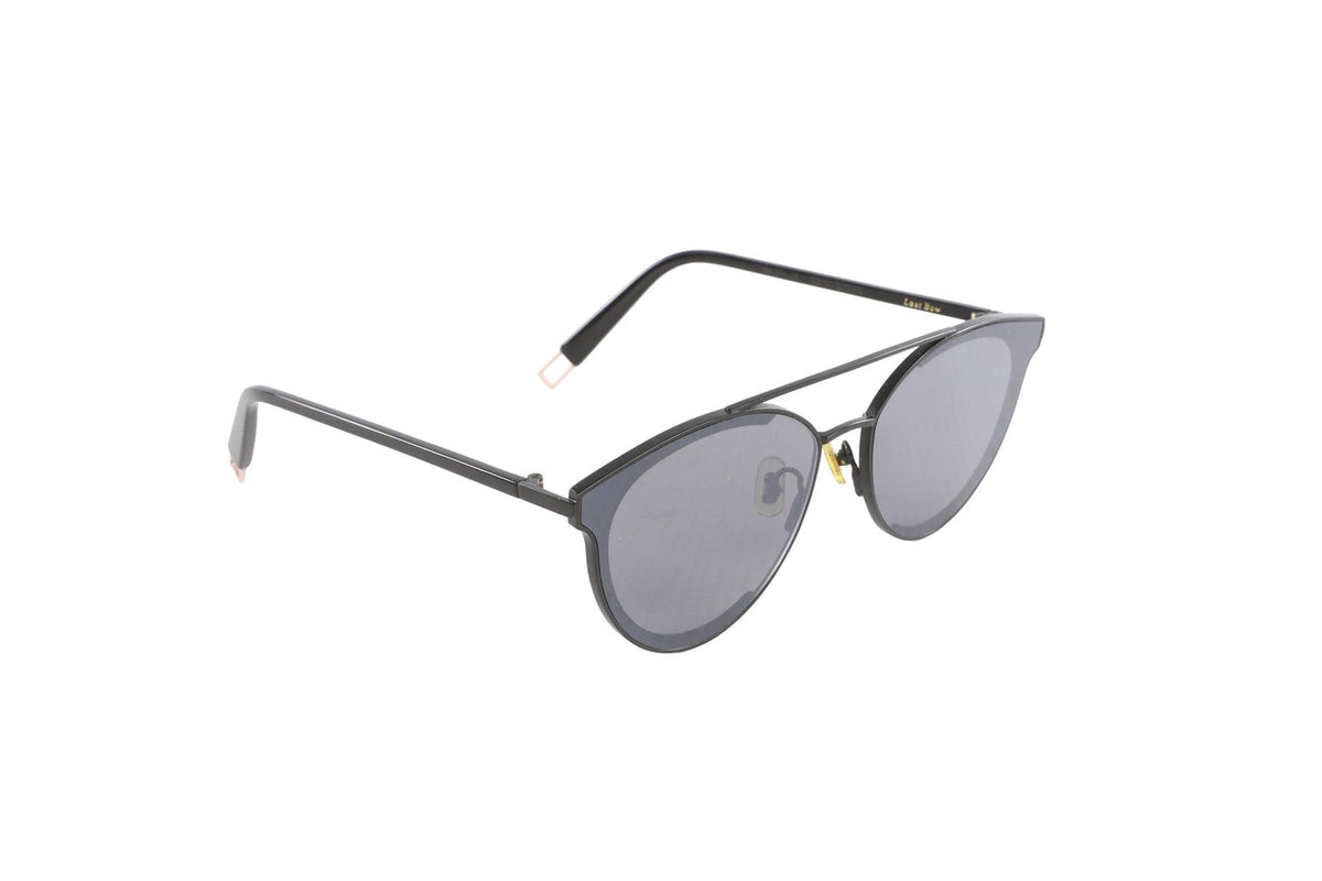 GENTLE MONSTER BLACK ROUND FRAME METAL SUNGLASSES