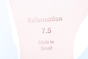 REFORMATION LEATHER MULES EU 37.5 UK 4.5 US 7.5