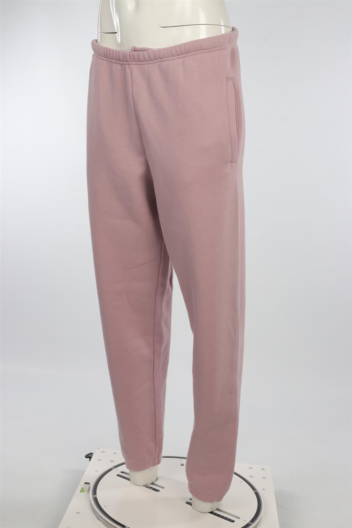 SKIMS PINK COTTON TRACK PANTS MEDIUM