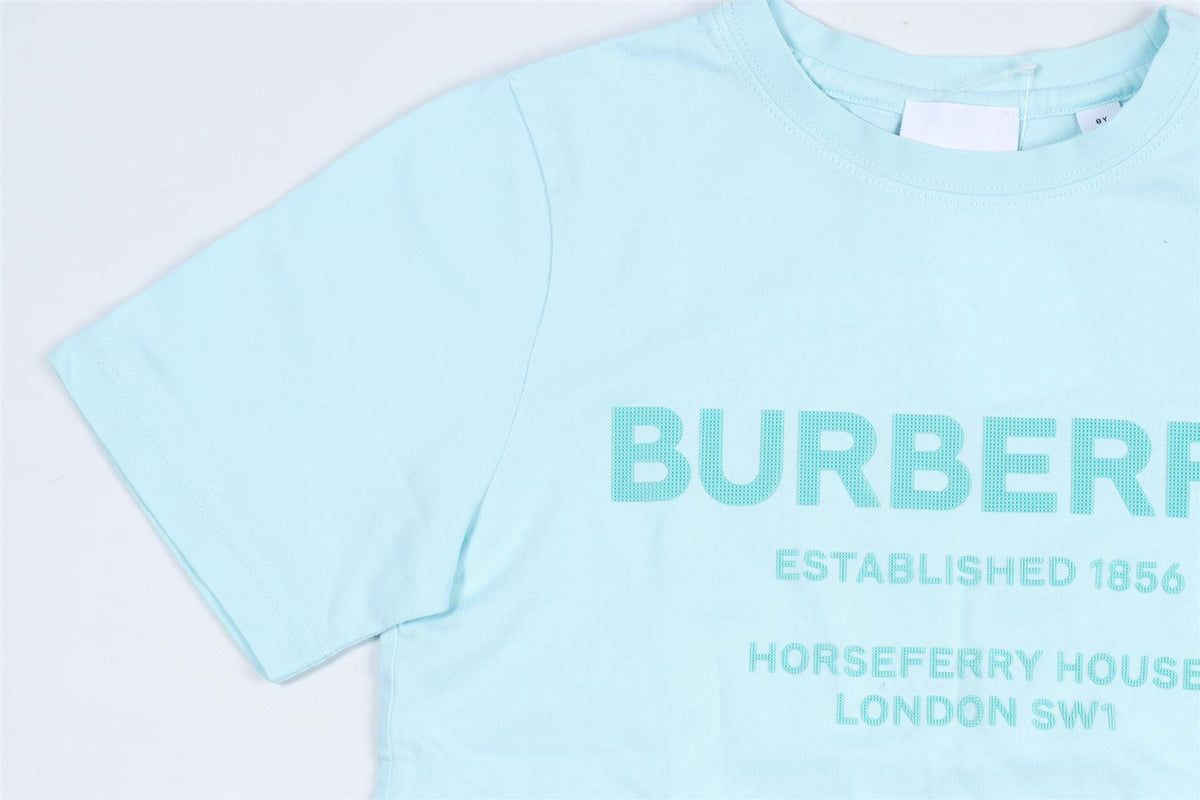 BURBERRY BLUE KIDS BOYS T-SHIRT 8 YEARS