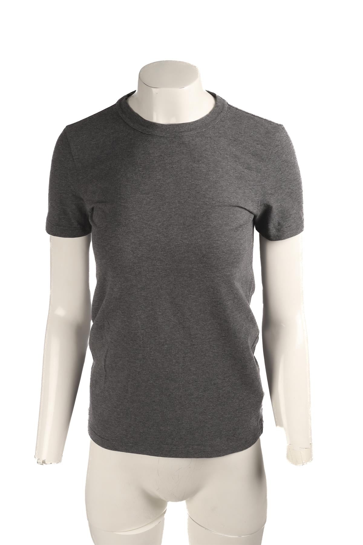 BRUNELLO CUCINELLI GREY COTTON T-SHIRT MEDIUM