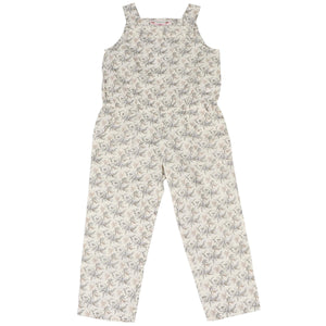 BONPOINT ECRU KIDS GIRLS COTTON JUMPSUIT 4 YEARS