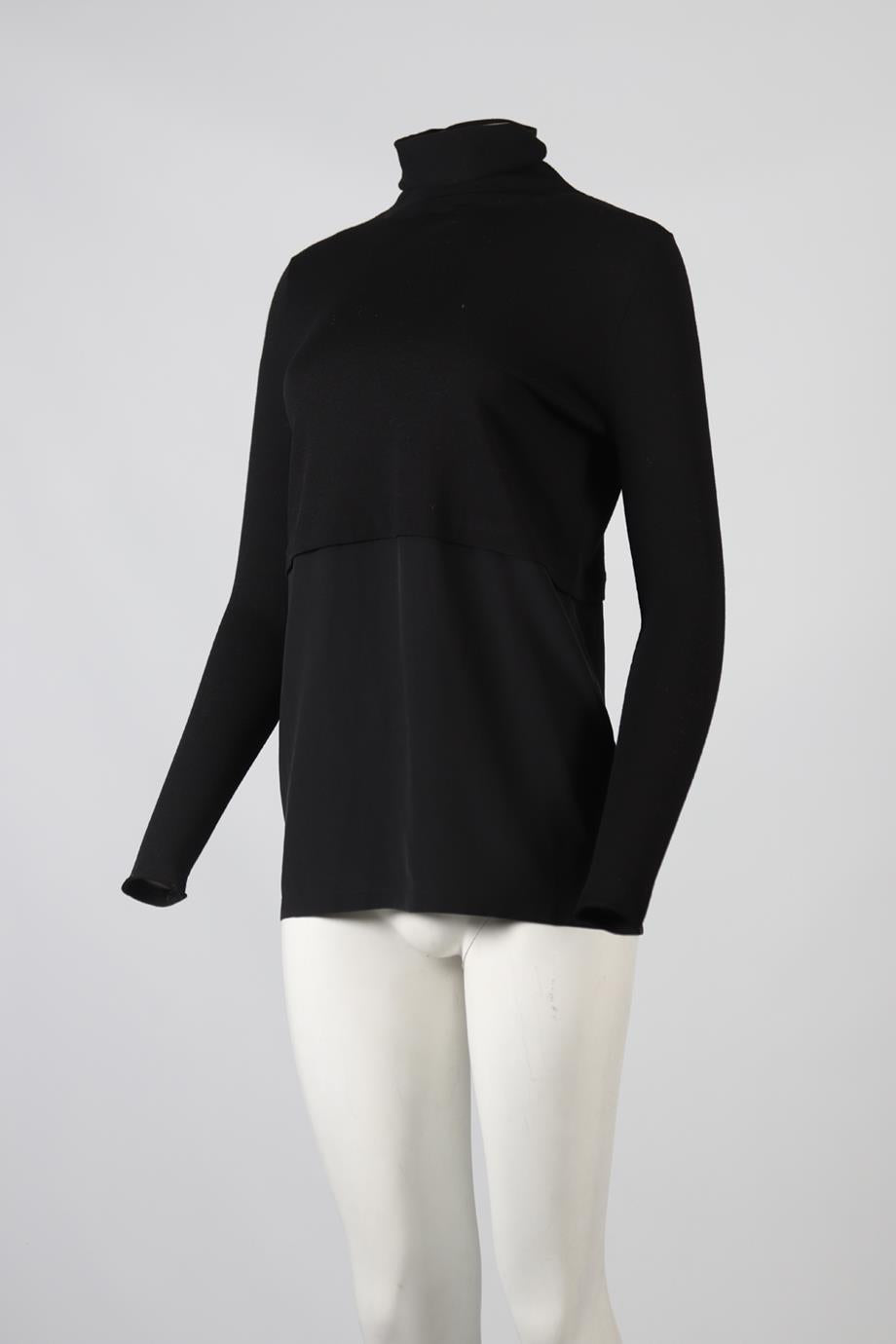 CHLOE WOOL AND SILK BLEND SWEATER SMALL
