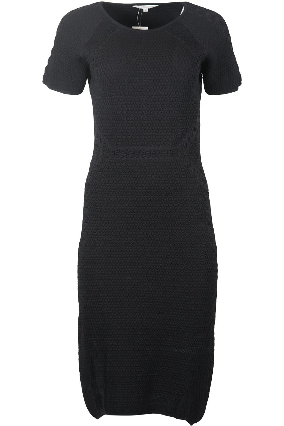 L.K. BENNETT STRETCH KNIT MIDI DRESS LARGE