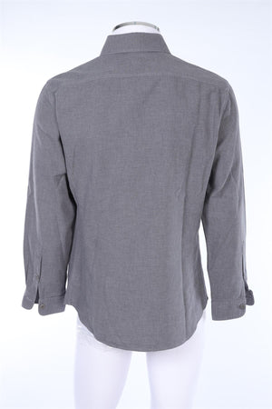 TOM FORD GREY MEN'S COTTON SHIRT UK/US 42