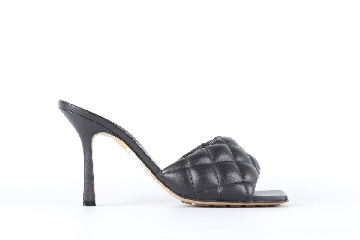 BOTTEGA VENETA BLACK LEATHER MULES EU 38 UK 5 US 8