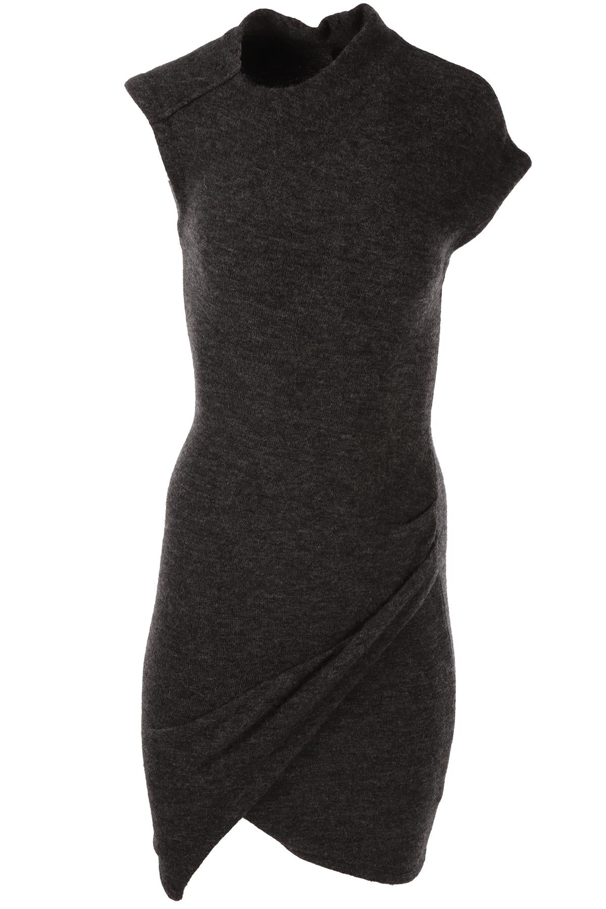 GREY KNIT MINI DRESS
