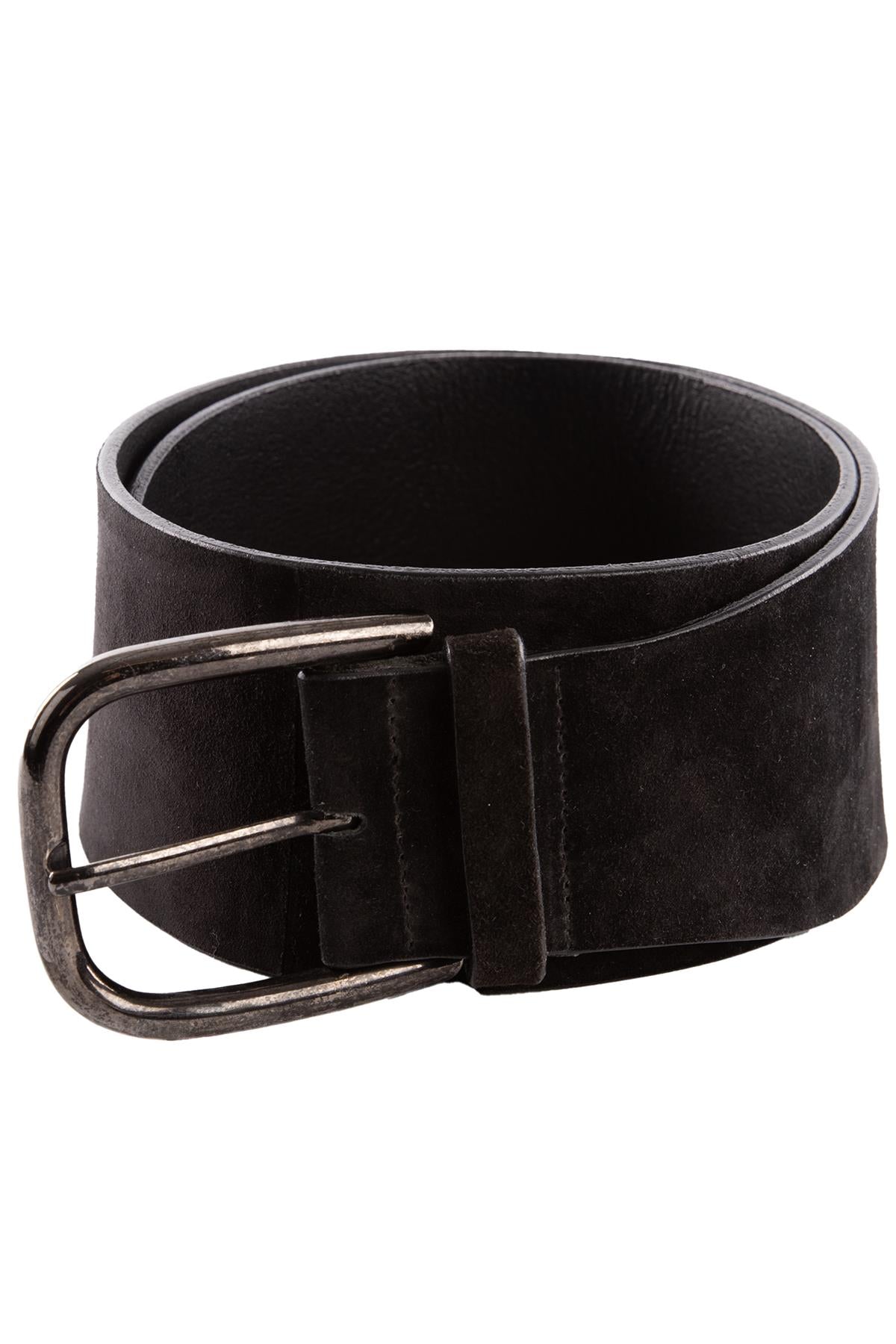 DONNA KARAN BLACK SUEDE WAIST BELT