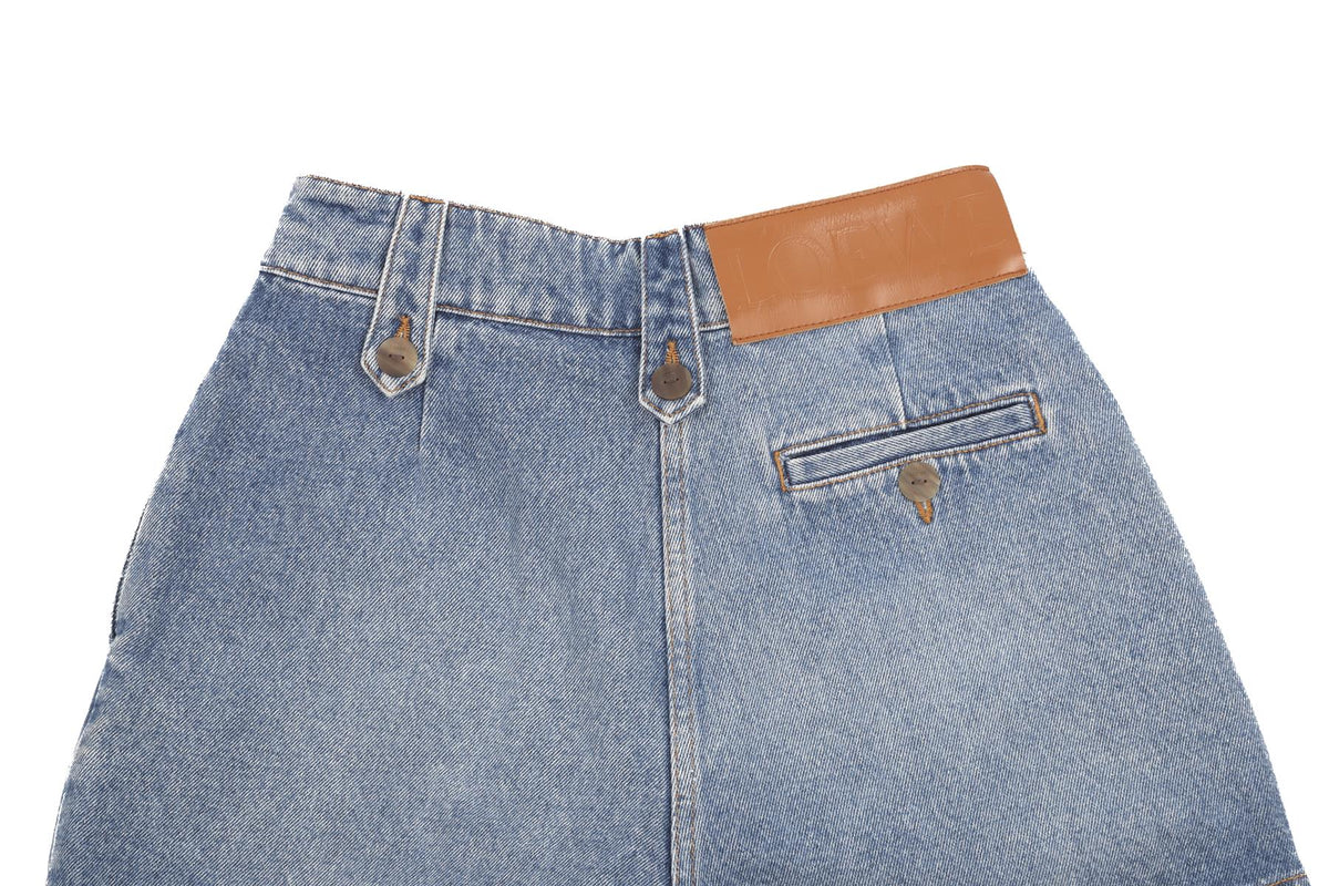 LOEWE BLUE DENIM SHORTS FR 34 UK 6