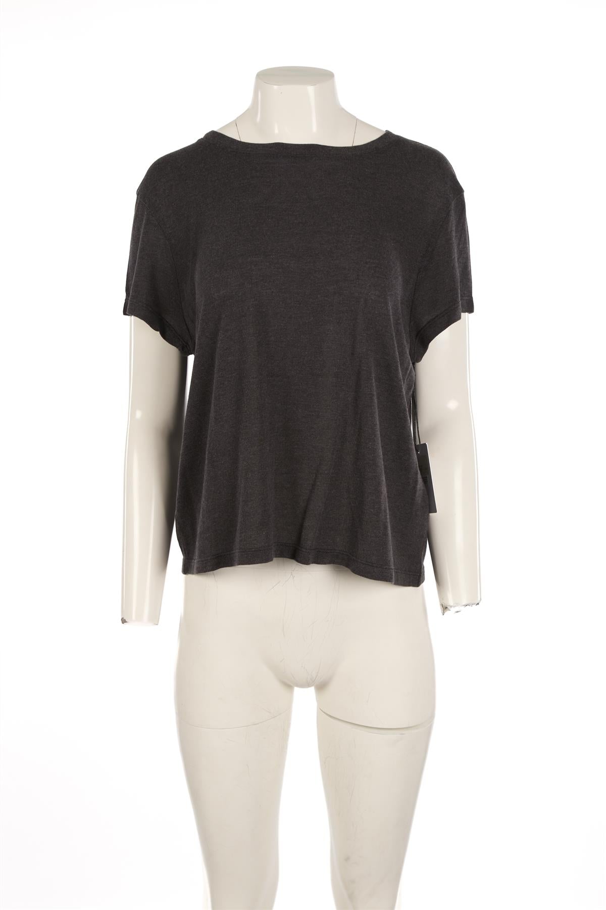 AGOLDE GREY JERSEY T-SHIRT LARGE
