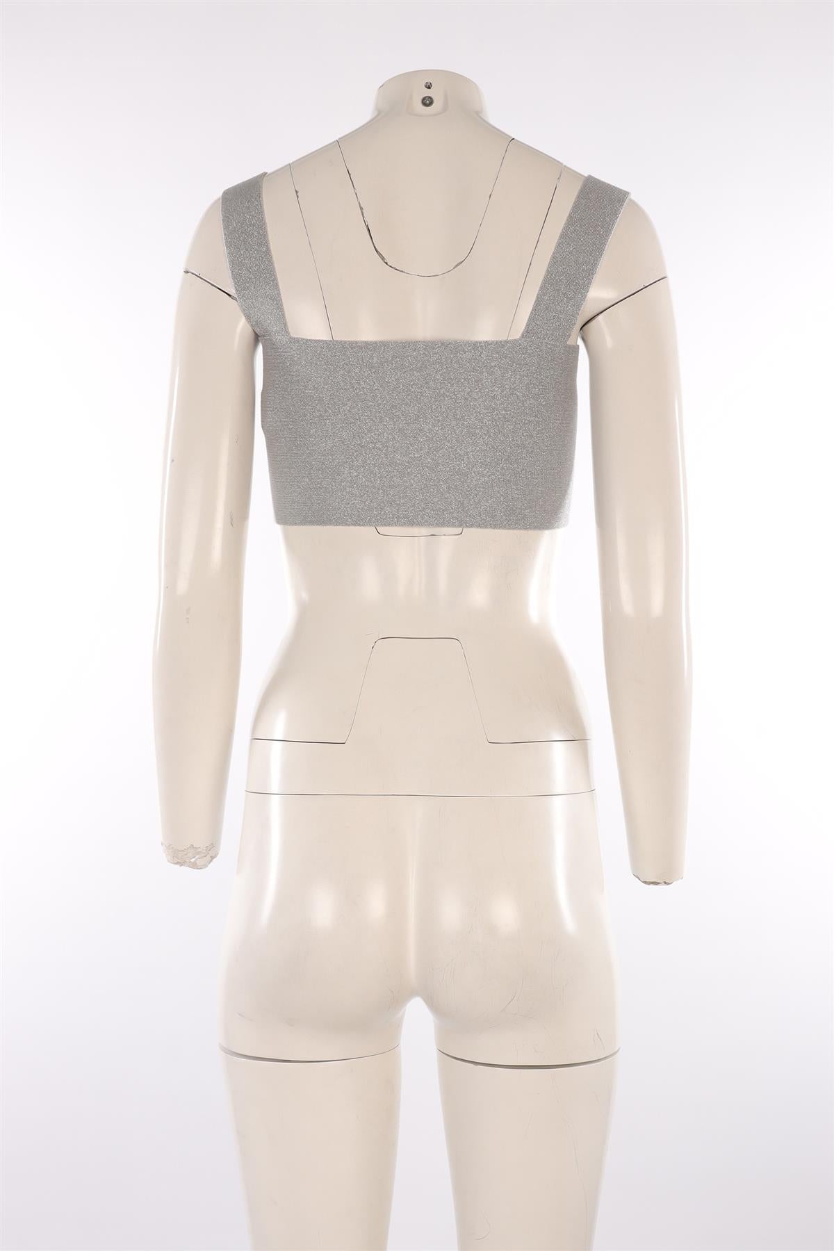 VB BODY SILVER KNIT TOP UK 10