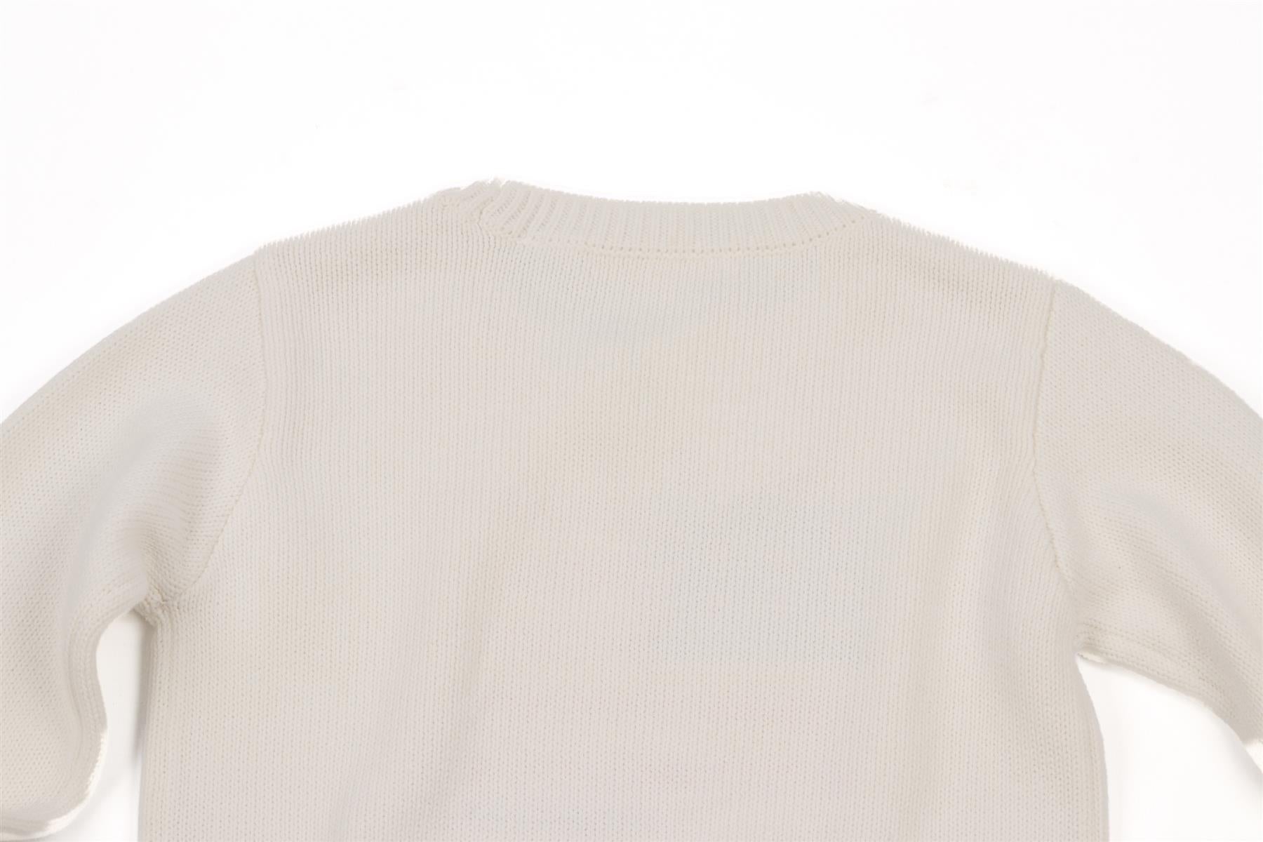 LOVESHACKFANCY WHITE KIDS GIRLS SWEATER 5-6 YEARS