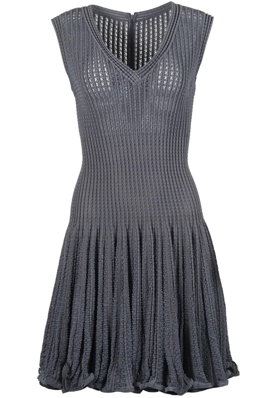 AZZEDINE ALAÏA CROCHET KNIT DRESS MEDIUM