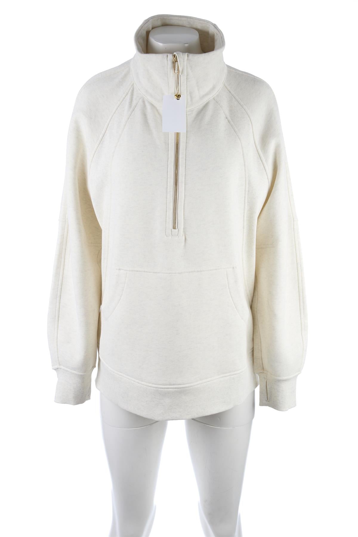 LULULEMON IVORY COTTON SWEATSHIRT MEDIUM-LARGE