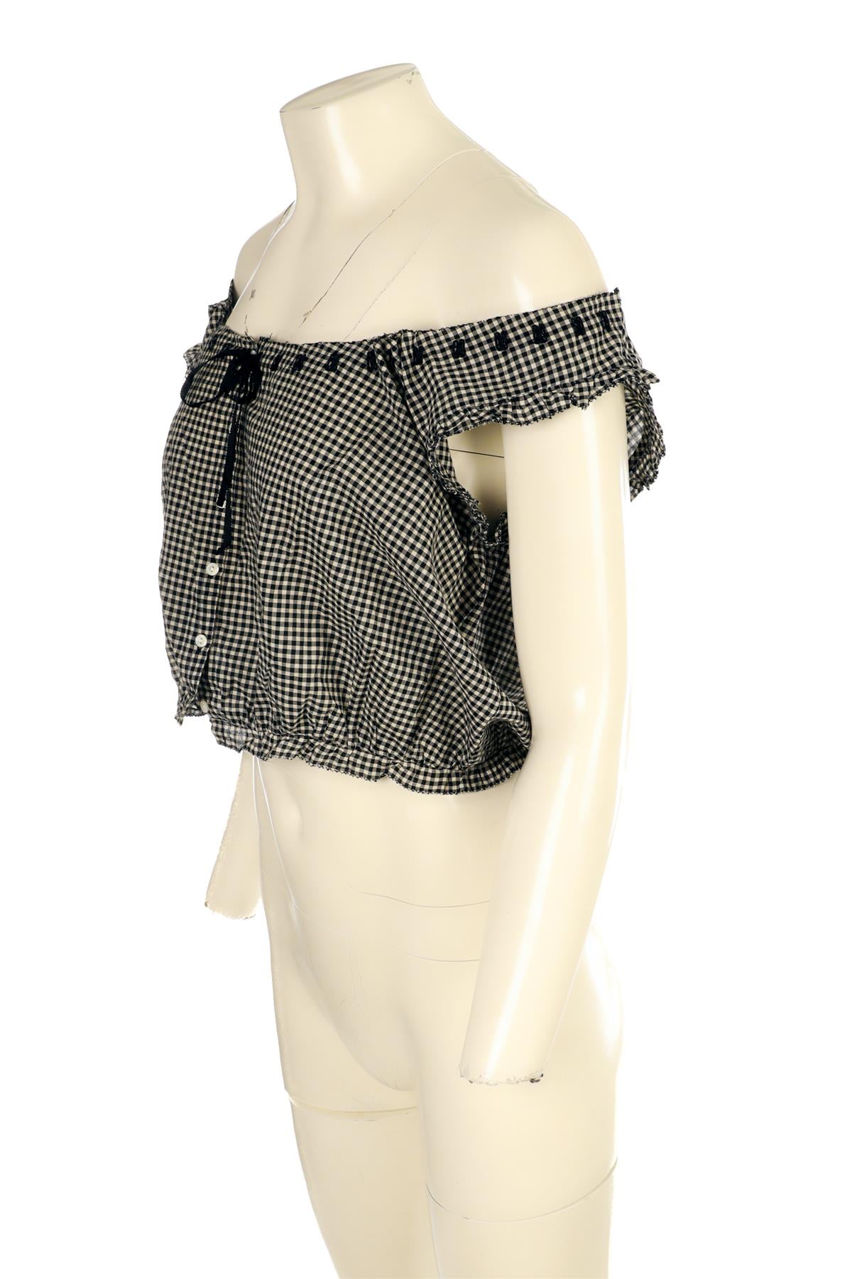 DOEN BLACK COTTON TOP XSMALL