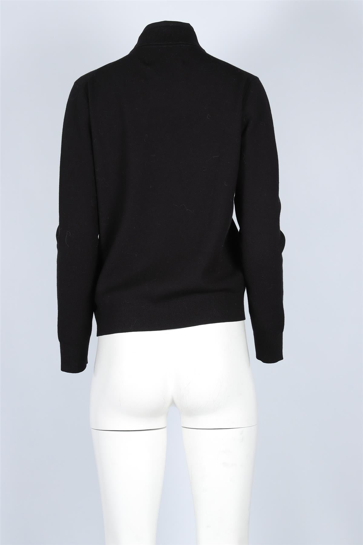 AZTECH MOUNTAIN BLACK WOOL SWEATER MEDIUM
