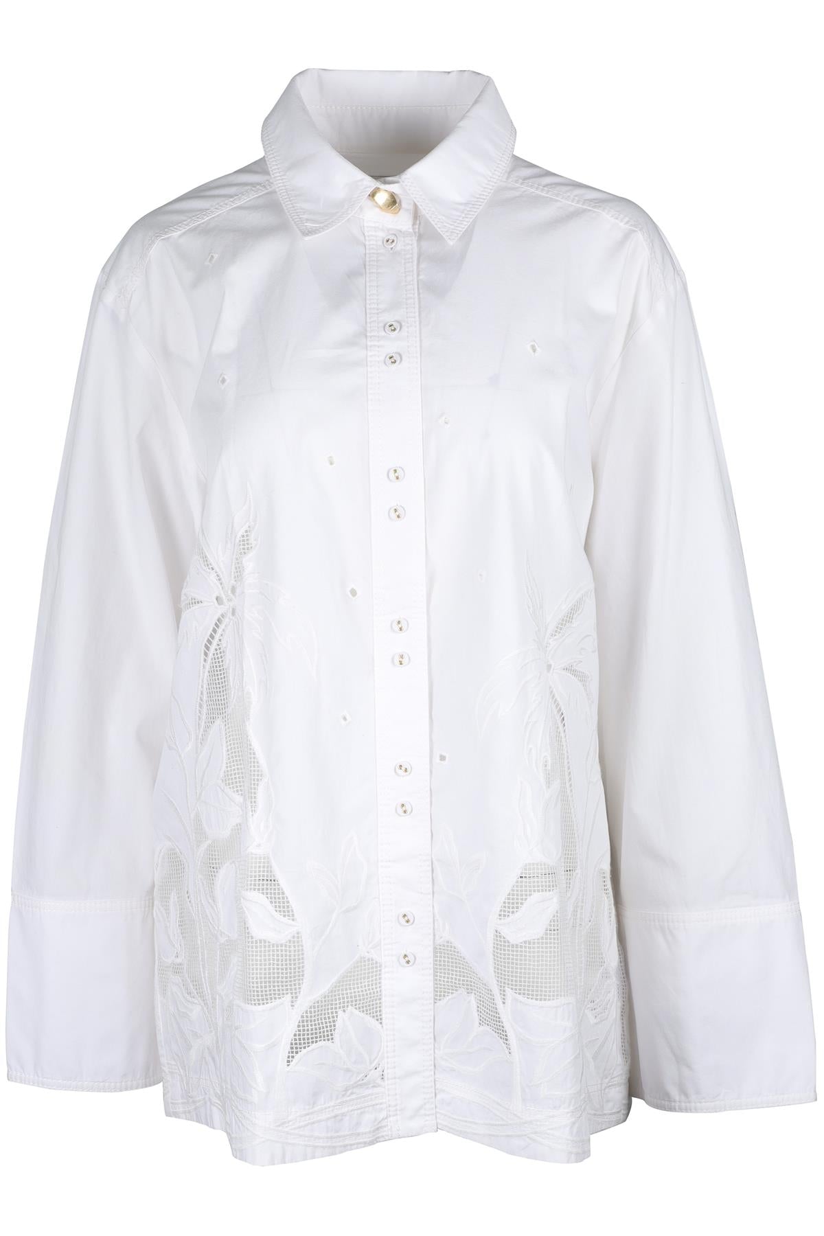 AJE WHITE COTTON SHIRT UK 8