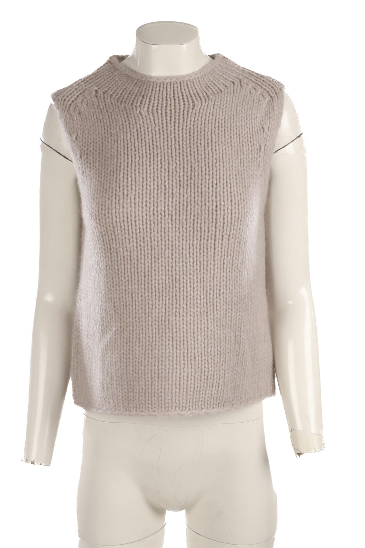 IRIS VON ARNIM GREY CASHMERE VEST SMALL