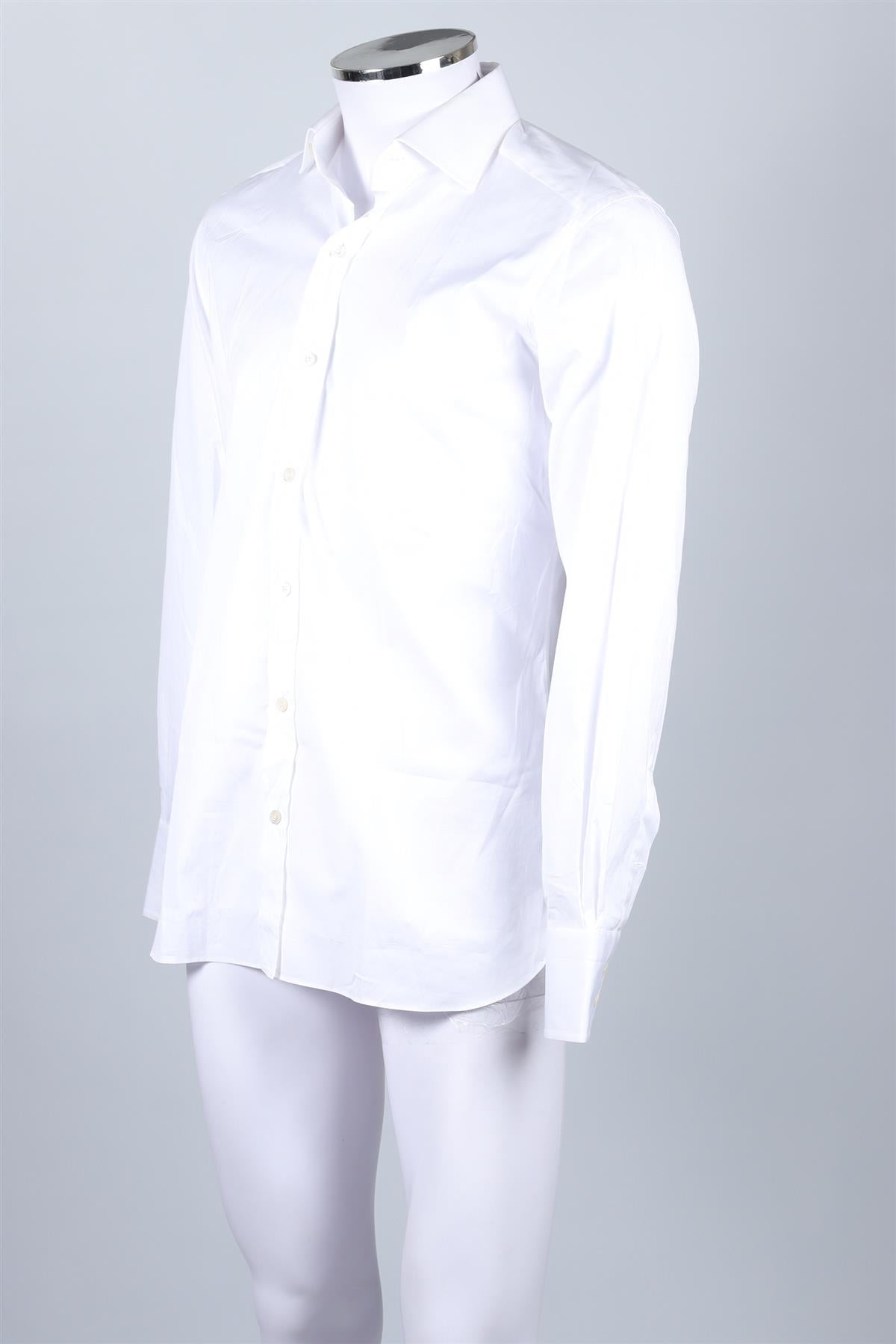 TOM FORD WHITE MEN'S COTTON SHIRT UK/US CHEST 40