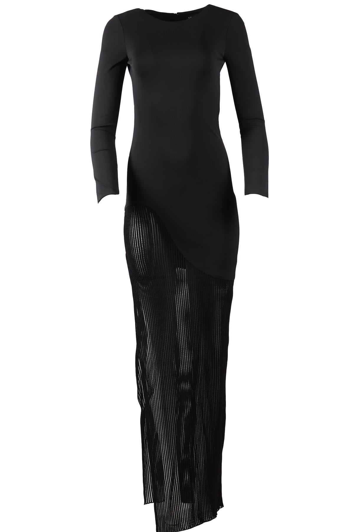HANEY BLACK JERSEY MAXI DRESS US 0 UK 4