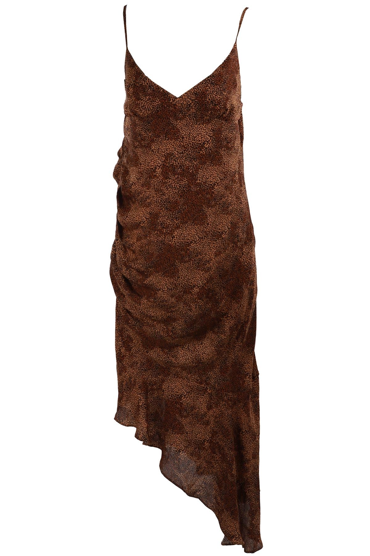 NICHOLAS BROWN SILK MIDI DRESS AU 14 UK 14
