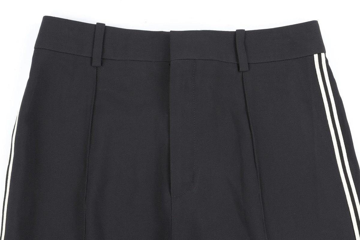 CHLOÉ BLACK CREPE STRAIGHT LEG PANTS FR 36 UK 8