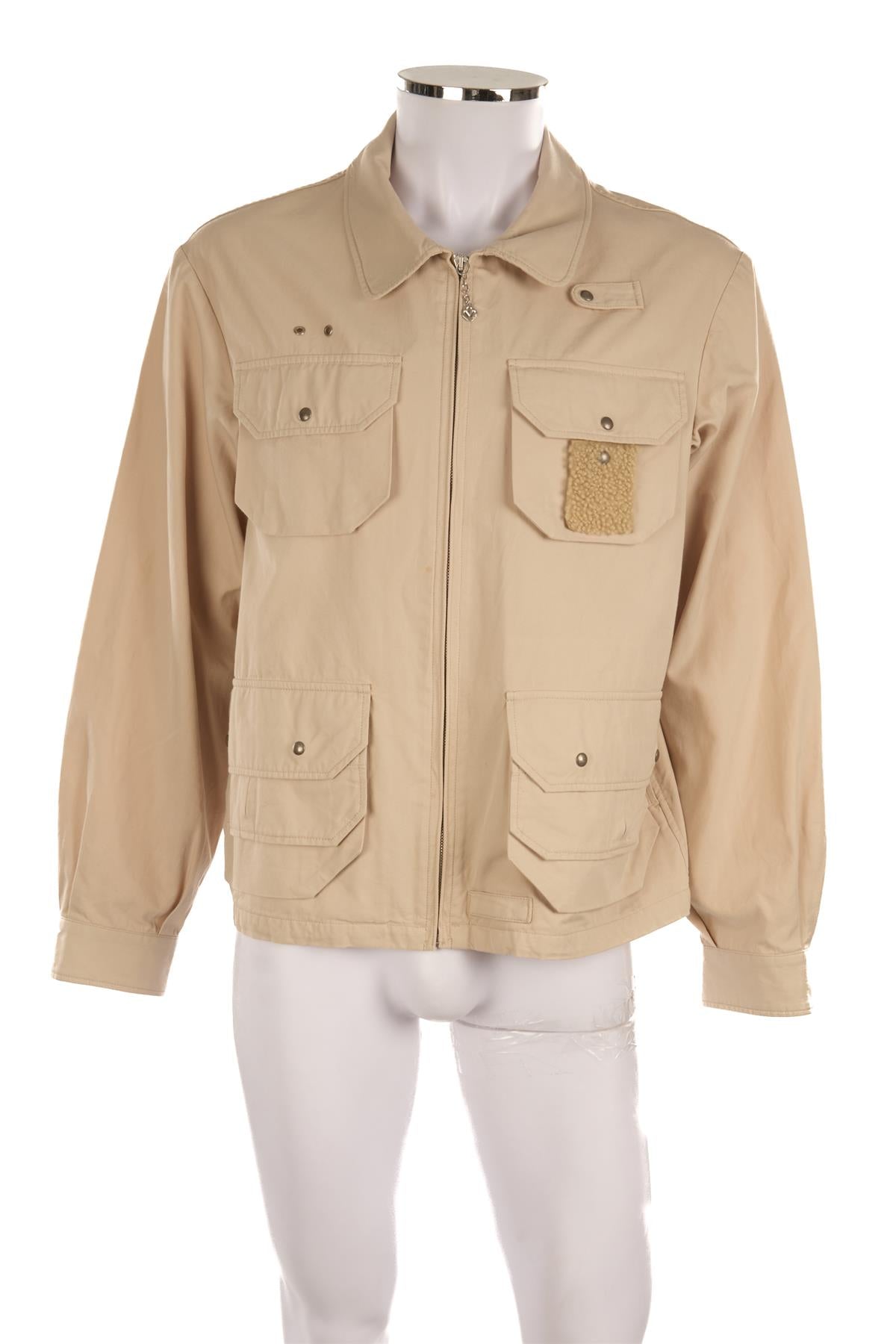 VISVIM CREAM MENS COTTON JACKET UK/US 40 IT 50 FR 50