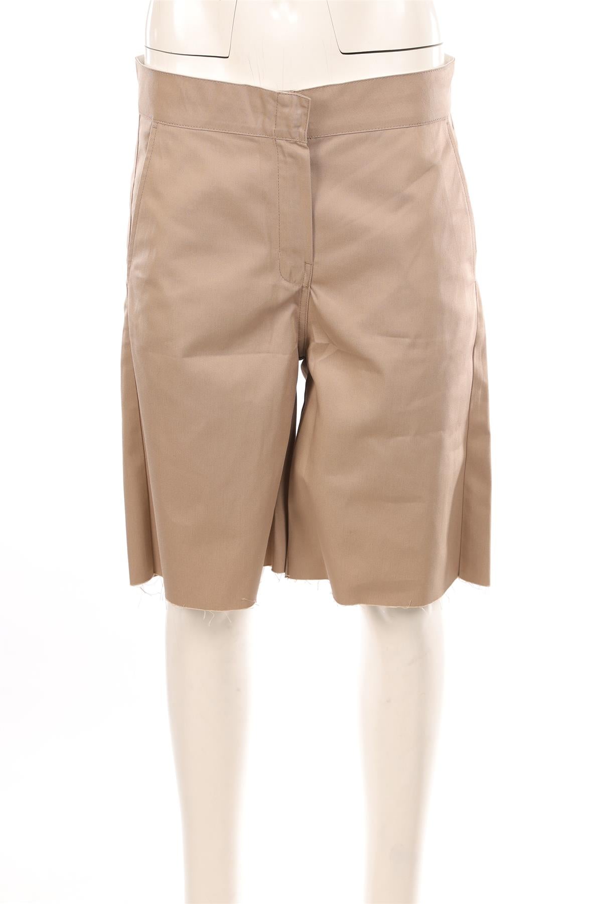 PALM ANGELS BEIGE COTTON SHORTS MEDIUM
