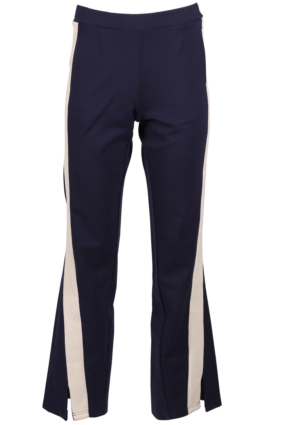 THE UPSIDE NAVY JERSEY STRAIGHT LEG PANTS XSMALL